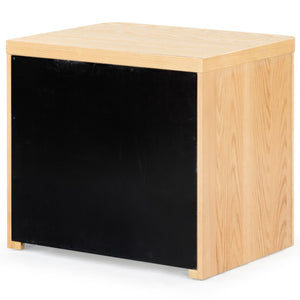 Safavieh Raylie 2 Drawer Wood Nightstand Natural SFV2164A