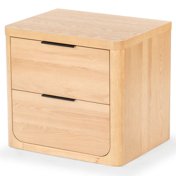 Safavieh Raylie 2 Drawer Wood Nightstand Natural SFV2164A