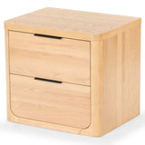 Safavieh Raylie 2 Drawer Wood Nightstand Natural SFV2164A