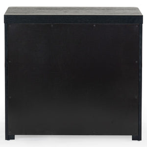 Safavieh Raylie 2 Drawer Wood Nightstand Black SFV2164B