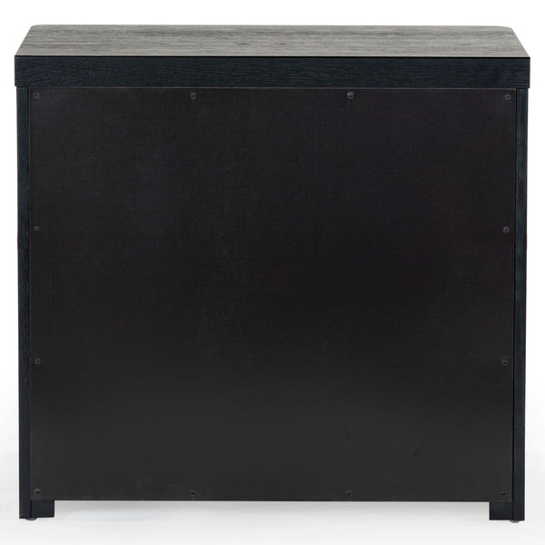 Safavieh Raylie 2 Drawer Wood Nightstand Black SFV2164B