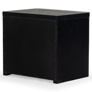 Safavieh Raylie 2 Drawer Wood Nightstand Black SFV2164B