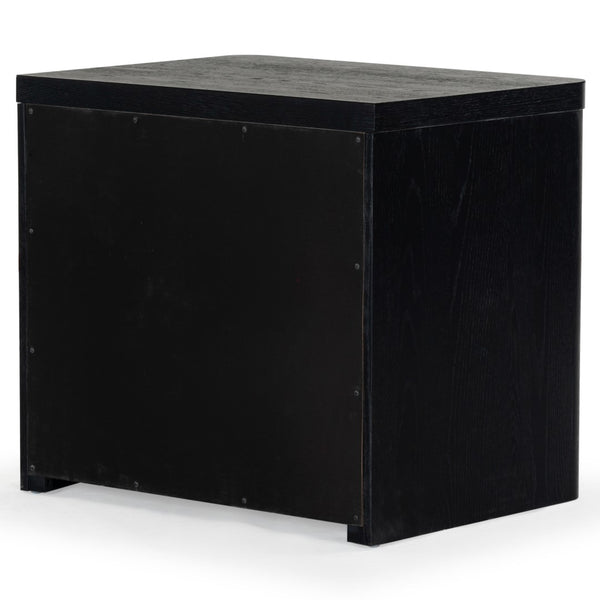 Safavieh Raylie 2 Drawer Wood Nightstand Black SFV2164B