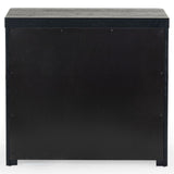 Safavieh Raylie 2 Drawer Wood Nightstand Black SFV2164B