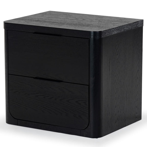 Safavieh Raylie 2 Drawer Wood Nightstand Black SFV2164B
