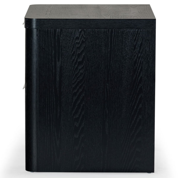 Safavieh Raylie 2 Drawer Wood Nightstand Black SFV2164B