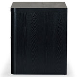 Safavieh Raylie 2 Drawer Wood Nightstand Black SFV2164B