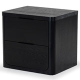 Safavieh Raylie 2 Drawer Wood Nightstand Black SFV2164B