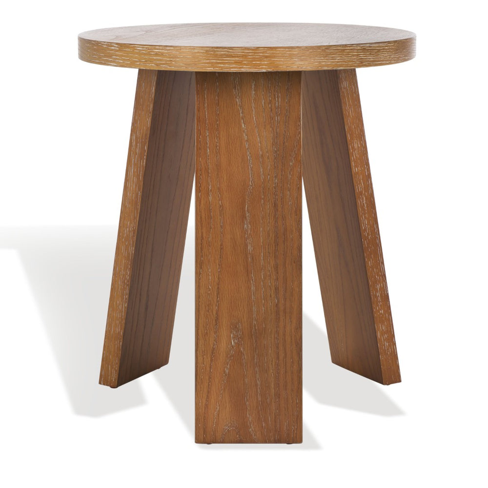 Safavieh JULIANNA Wood Accent Table - Elegant Minimalist Design for Stylish Interiors and Versatile Decor Rustic Oak / - SFV2165A