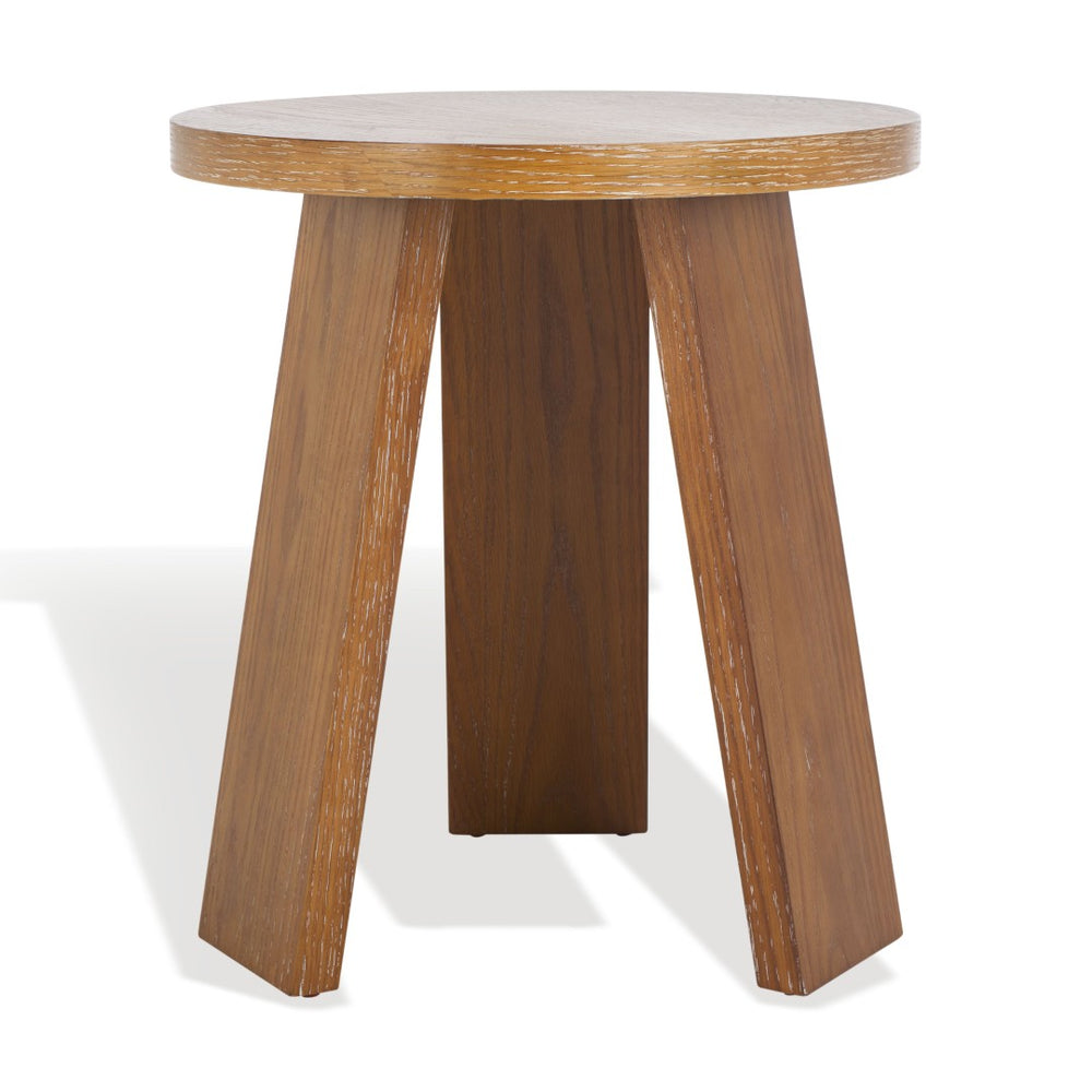 Safavieh JULIANNA Wood Accent Table - Elegant Minimalist Design for Stylish Interiors and Versatile Decor Rustic Oak / - SFV2165A