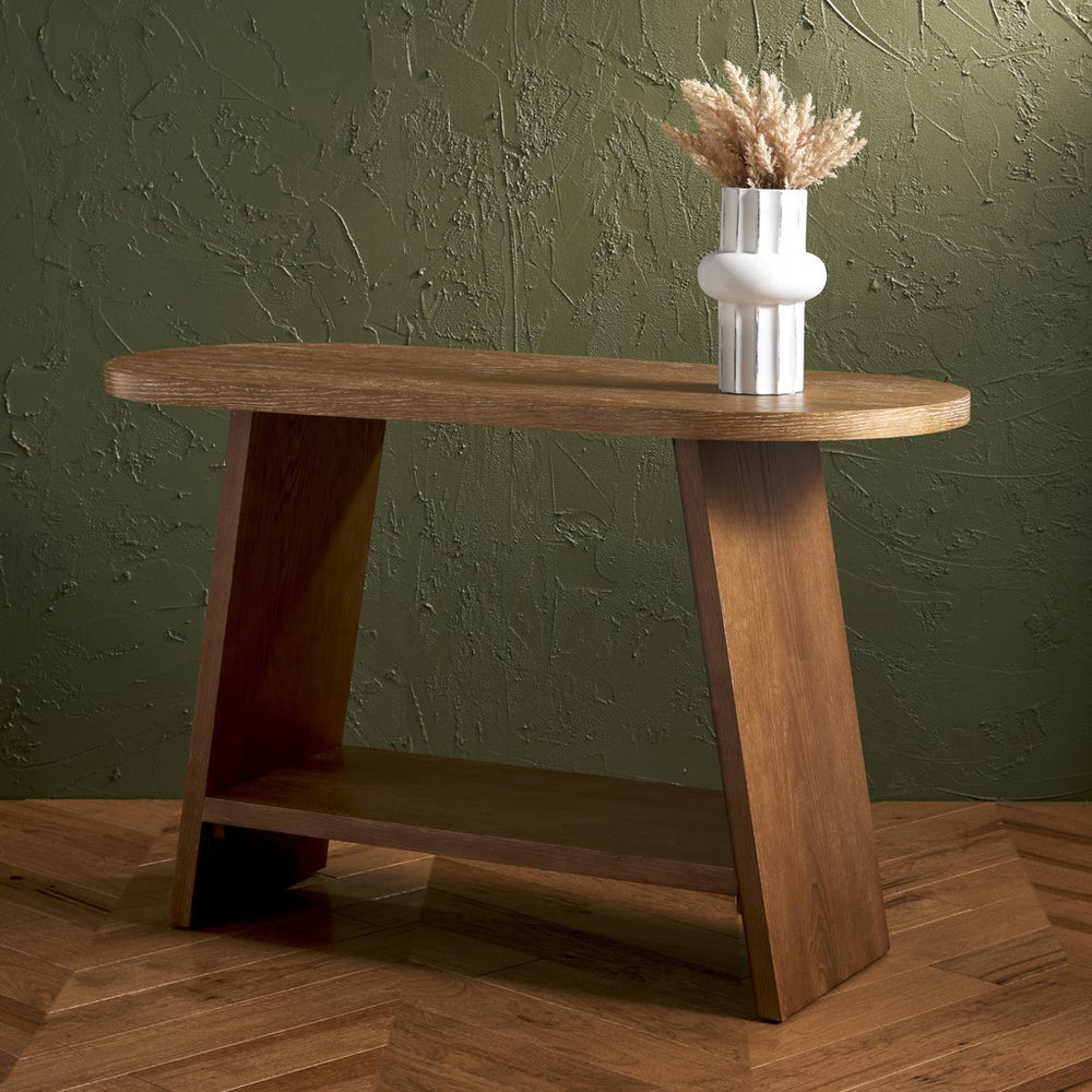 Safavieh Julianna Wood Console Table Rustic Oak SFV2166A