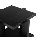 Safavieh Quigley Square Wood Accent Table Black SFV2167A