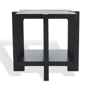 Safavieh Quigley Square Wood Accent Table Black SFV2167A