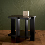 Safavieh Quigley Square Wood Accent Table Black SFV2167A