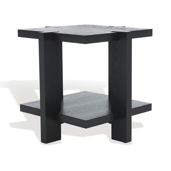 Safavieh Quigley Square Wood Accent Table Black SFV2167A