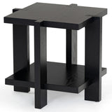 Safavieh Quigley Square Wood Accent Table Black SFV2167A