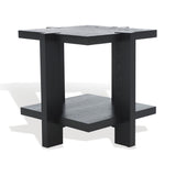 Safavieh Quigley Square Wood Accent Table Black SFV2167A