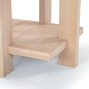 Safavieh Quigley Square Wood Accent Table Weathered Grey SFV2167B