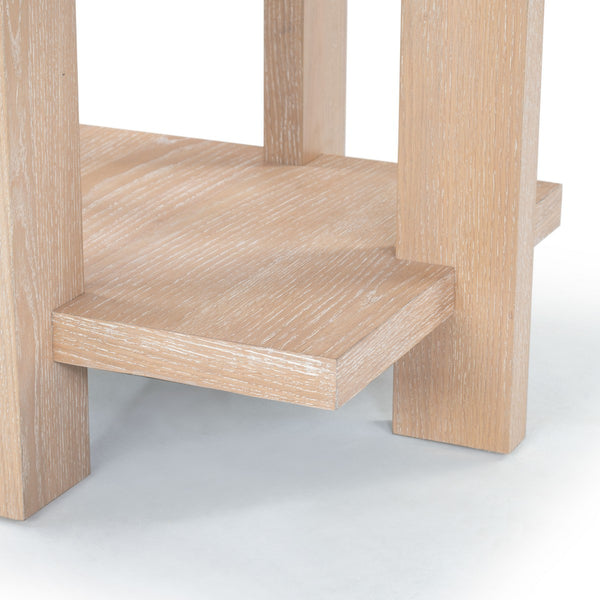 Safavieh Quigley Square Wood Accent Table Weathered Grey SFV2167B