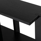 Safavieh Quigley Rectangle Wood Console Table Black SFV2168A