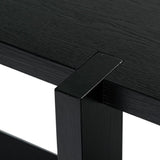 Safavieh Quigley Rectangle Wood Console Table Black SFV2168A