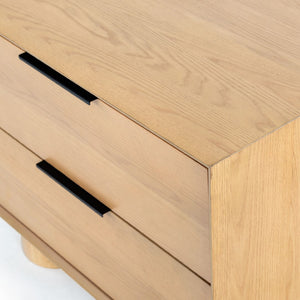 Safavieh Addyson Wood 2 Drawer Nightstand SFV2170A Natural