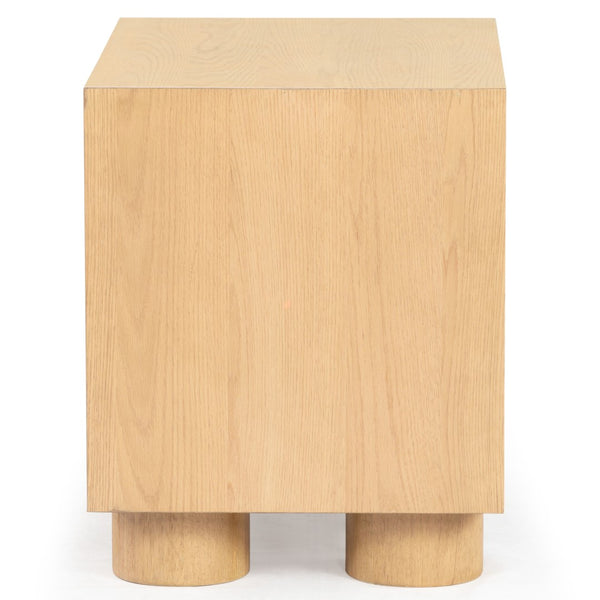 Safavieh Addyson Wood 2 Drawer Nightstand SFV2170A Natural