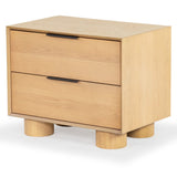 Safavieh Addyson Wood 2 Drawer Nightstand SFV2170A Natural