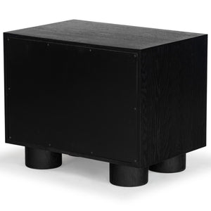 Safavieh Addyson Wood 2 Drawer Nightstand SFV2170B Black