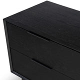 Safavieh Addyson Wood 2 Drawer Nightstand SFV2170B Black