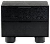 Safavieh Addyson Wood 2 Drawer Nightstand SFV2170B Black