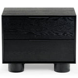 Safavieh Addyson Wood 2 Drawer Nightstand SFV2170B Black