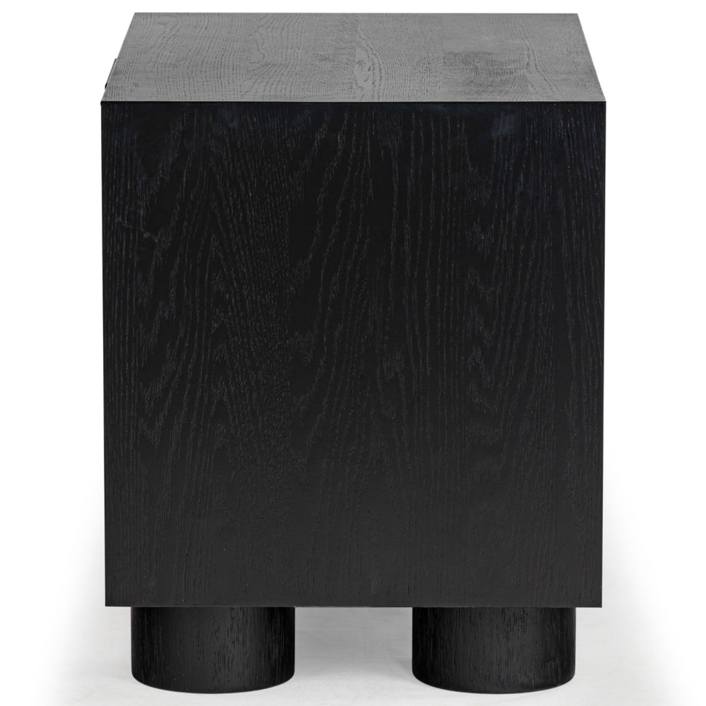 Safavieh ADDYSON Wood 2-Drawer Nightstand - Elegant Storage Solution with Modern Design for Your Bedroom Black SFV2170B