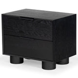 Safavieh Addyson Wood 2 Drawer Nightstand SFV2170B Black