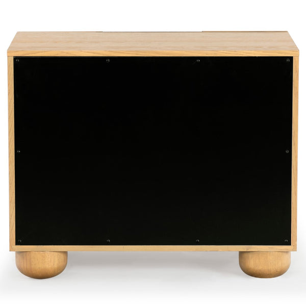 Safavieh Beethoven Wood 2 Drawer Nightstand SFV2171A Natural