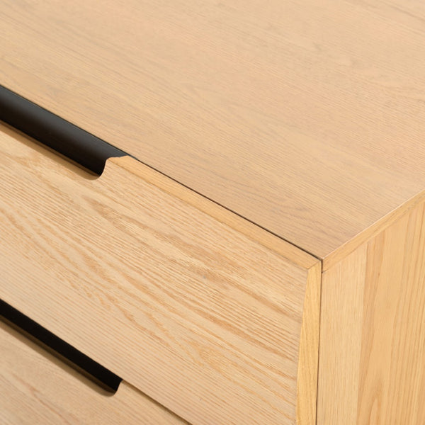 Safavieh Beethoven Wood 2 Drawer Nightstand SFV2171A Natural