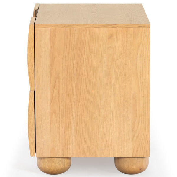 Safavieh Beethoven Wood 2 Drawer Nightstand SFV2171A Natural