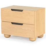 Safavieh Beethoven Wood 2 Drawer Nightstand SFV2171A Natural