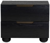 Safavieh Beethoven Wood 2 Drawer Nightstand SFV2171B Black