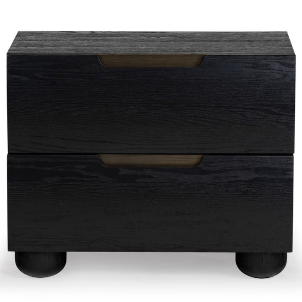 Safavieh Beethoven Wood 2 Drawer Nightstand SFV2171B Black
