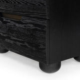 Safavieh Beethoven Wood 2 Drawer Nightstand SFV2171B Black