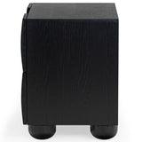 Safavieh Beethoven Wood 2 Drawer Nightstand SFV2171B Black