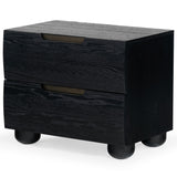 Safavieh Beethoven Wood 2 Drawer Nightstand SFV2171B Black