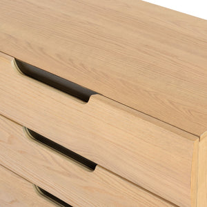 Safavieh Beethoven Wood 6 Drawer Dresser SFV2172A Natural