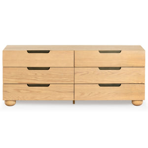 Safavieh Beethoven Wood 6 Drawer Dresser SFV2172A Natural