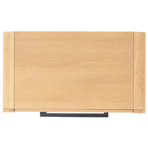 Safavieh Katrina Wood 2 Drawer Nightstand SFV2173A Natural / Black