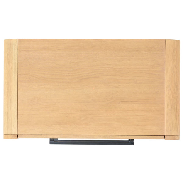 Safavieh Katrina Wood 2 Drawer Nightstand SFV2173A Natural / Black