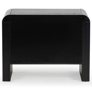 Safavieh Katrina Wood 2 Drawer Nightstand SFV2173B Black / Black
