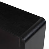 Safavieh Katrina Wood 2 Drawer Nightstand SFV2173B Black / Black