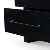 Safavieh Katrina Wood 2 Drawer Nightstand SFV2173B Black / Black